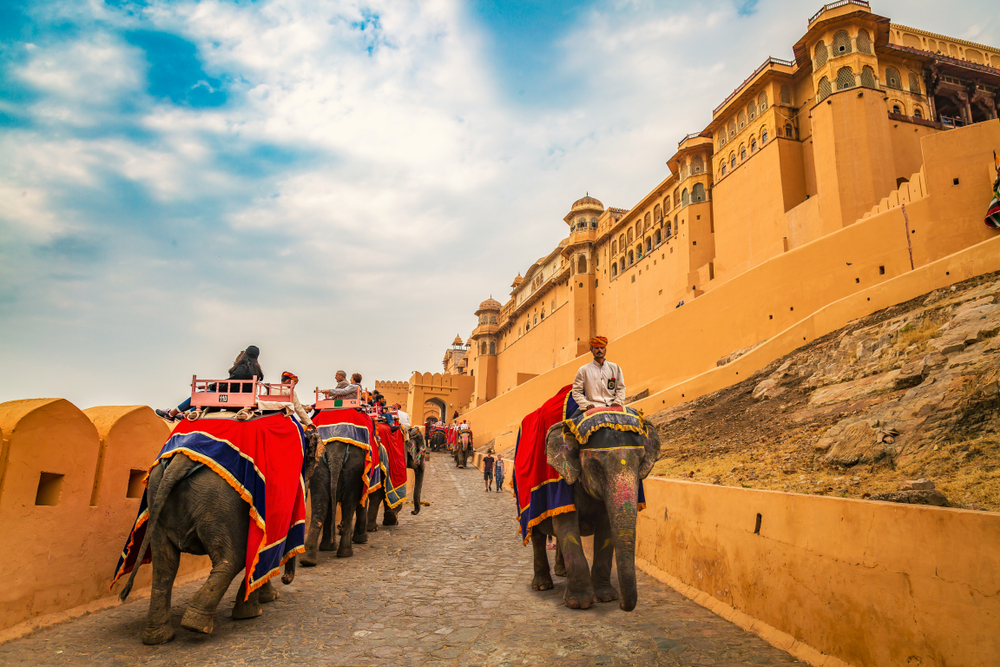 Elephant Ride at Amer Fort